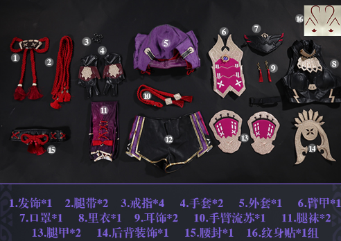 Game Genshin Impact Kuki Shinobu Cosplay Costume Woman Sexy Top+Shorts Outfits Christmas Costumes