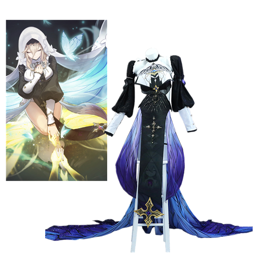 Aponia Cosplay Costume Game Honkai Impact 3 Aponia Dress Halloween Nun Uniform Cosplay Women Suit Role Play Outfits Fancy Dress