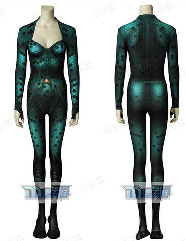 Aquaman Mera Jumpsuit cosplay Costume adult Women Cosplay Aquaman Mera Costume Sexy jumpsuit zentai