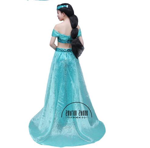 New Style Jasmine Princess Cosplay Costume For Adult Women Girls Halloween Party Custom Made