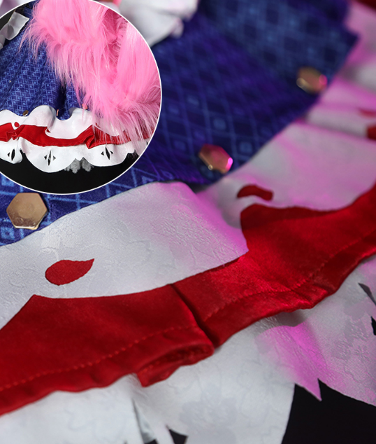 The Game Arena of Valor Cos Daji Cute Maid outfit coffee star Cosplay Women's Deep blue Maid Costume B