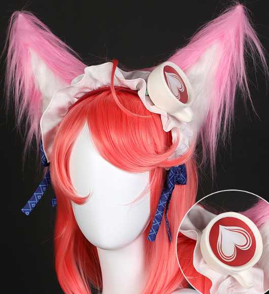 The Game Arena of Valor Cos Daji Cute Maid outfit coffee star Cosplay Women's Deep blue Maid Costume B