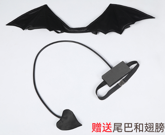 Kitagawa Little Devil Cosplay Costume Wig My Dress-Up Darling Cute Sexy Women Anime Headwear Wing Horn Accessories Full Set