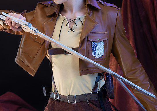 DokiDoki-SR Anime Attack on Titan Cosplay Mikasa Ackerman Shingeki no Kyojin Eren/Levi Anime Cosplay Attack on Titan