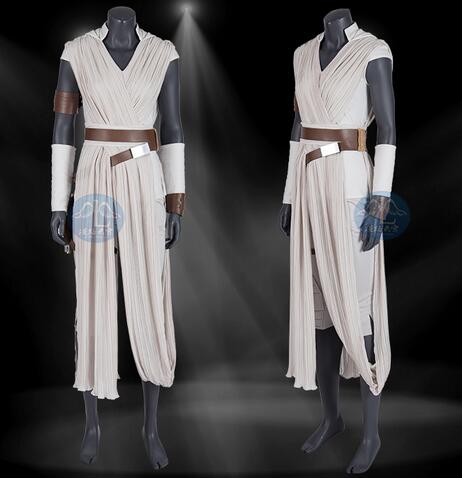 The Rise of Skywalker Rey Cosplay Costume Jedi Rey Outfit Halloween Dress Adult Women Full Set Custom Made