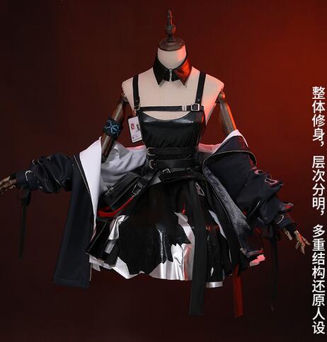 Anime! Arknights Surtr RHODES ISLAND Game Suit Dress Coat Uniform Cosplay Costume Halloween Party Outfit For Women 2020 NEW