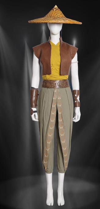 Raya and The Last Dragon Cosplay Costume Raya Battle Suit Women Halloween Outfit Red Cloak Princess Dress Custom Made Chivalrous