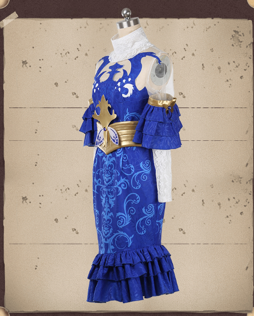 COWOWO Anime! Identity V Emily Dyer Doctor Skin Midsummer Firefly Game Suit Elegant Dress Uniform Cosplay Costume Party Outfit