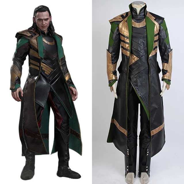 Thor Costume The Dark World Cosplay Loki Costume Full Sets Uniform Cosplay Halloween Carnival Men Costume