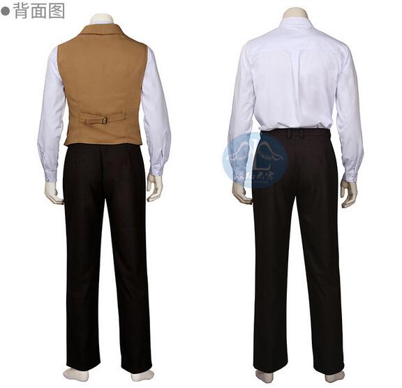 Fantastic Beasts and Where to Find Them Newt Scamander Coat Suit Cosplay Halloween Christmas Party Costume