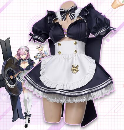 Anime FGO Mash Kyrielight Cosplay Costume Women Fate Grand Orde Japanese Girl Uniform Maid Lolita Sexy Women Dress for Girls