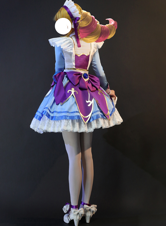 LOL Gwen Cosplay Costume Game Cafe Cuties Gwen Maid Cosplay Costume Maid Dress Lolita Dress for Women Girls