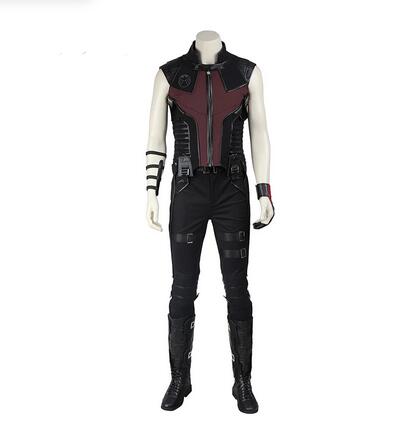 Hawkeye Cosplay Costume in Movie The Avengers Clinton Francis Barton Cosplay Vest Pants Set Halloween
