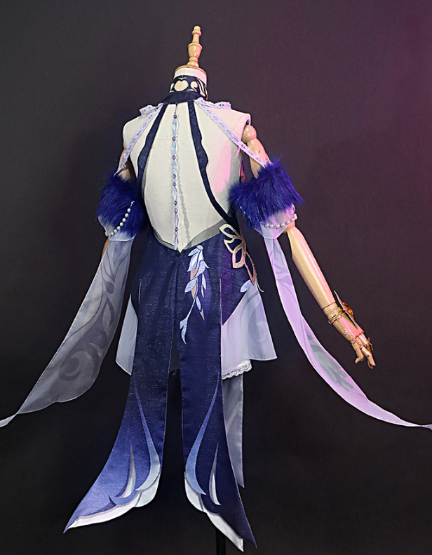 ROLECOS Genshin Impact Ningguang Cosplay Costume Orchid's Evening Gown Costume Cosplay Women Carnival Halloween Outfits Full Set