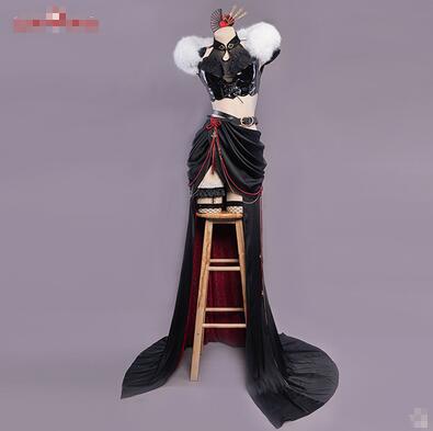 Genshin Impact Beidou Cosplay Ball Black Gowns Costume Fanart Costume Liyue Beidou