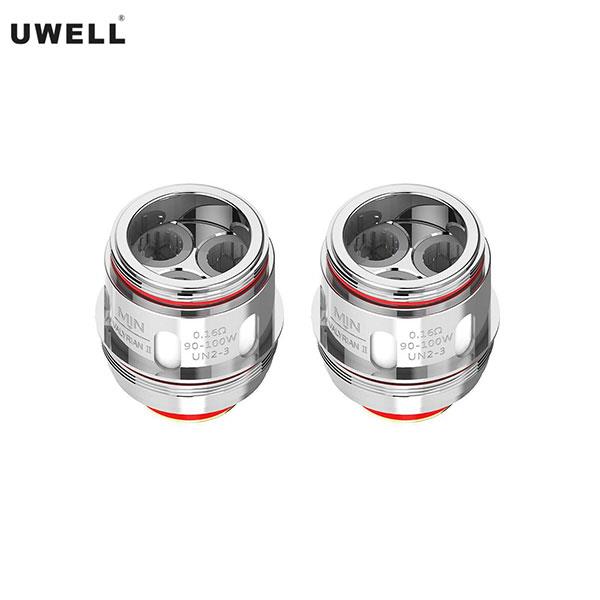 Authentic Uwell Valyrian 2 FeCrAl UN2-3 Triple Meshed Coil 0.16ohm x 2