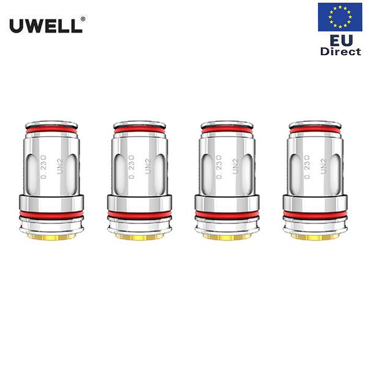 [EU]Authentic Uwell Crown 4 FeCrAl UN2 Mesh Coil Head 0.23ohm x 4