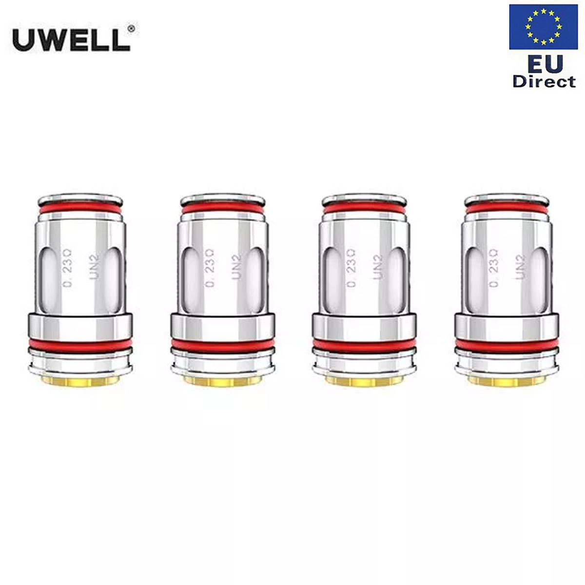 [EU]Authentic Uwell Crown 5 FeCrAl UN2 Single Meshed Coil 0.23ohm x 4