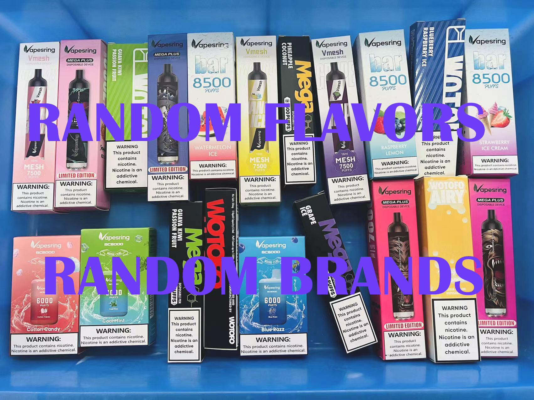 [Trial Pack]Authentic Random Brand Disposable Kit Ramdon Flavors 10pcs/pack