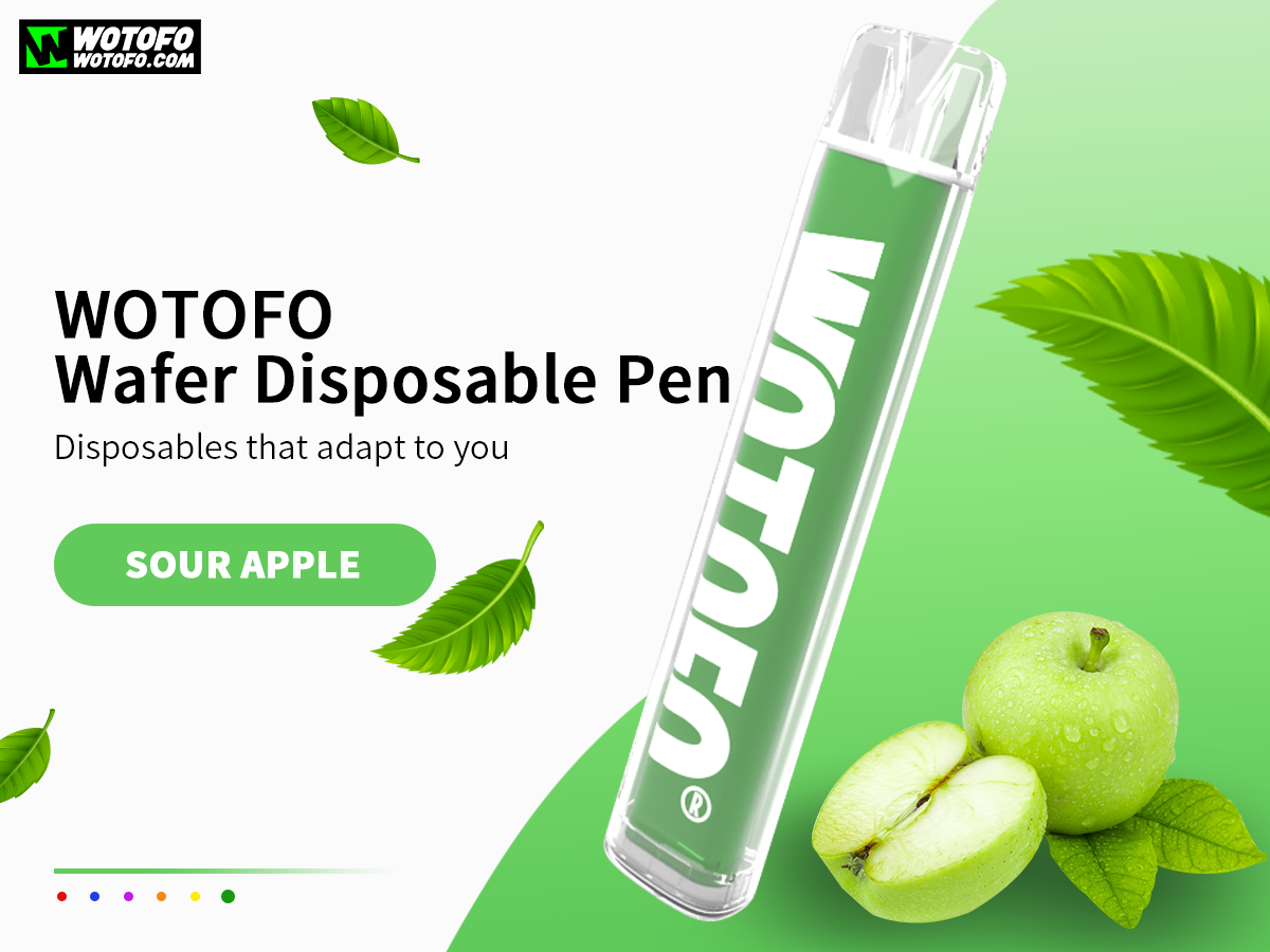 Authentic Wotofo Wafer Disposable Vape Pen Pod Kit 600 puffs x 1