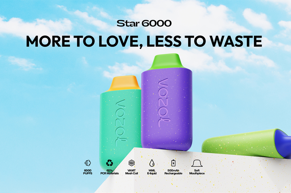 Vozol Star 6000 puff 5% / 3.5% / 2% | Disposable Vape