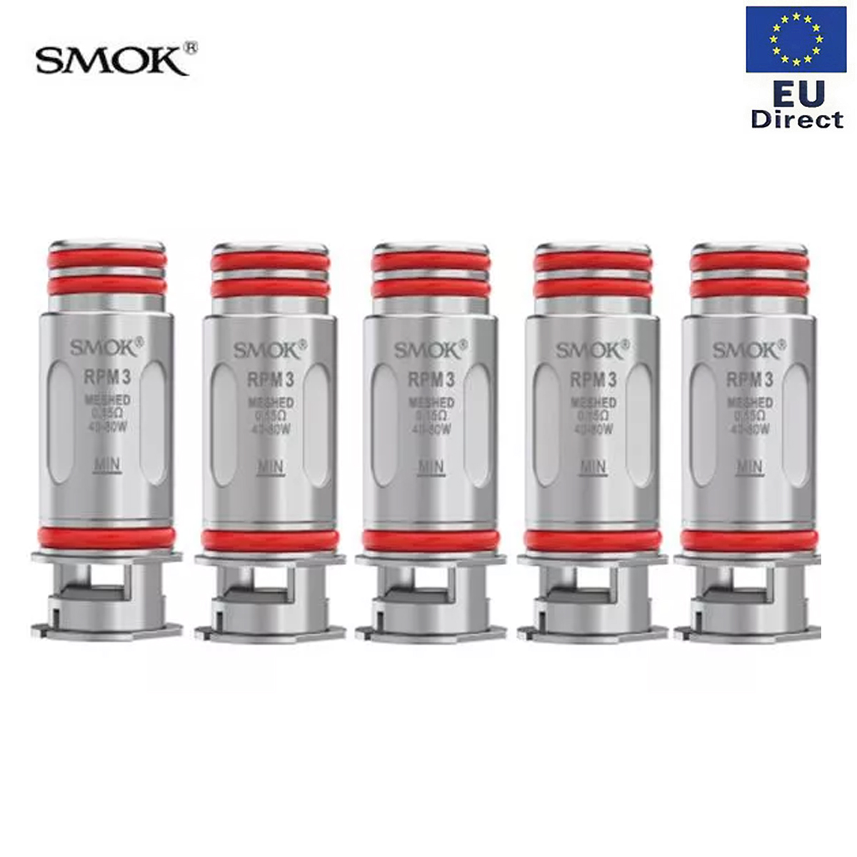 [EU 24Hours Shipping] Authentic SMOK RPM 3 mesh Coill 0.15ohm x 5
