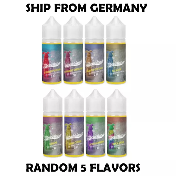 [Germany Shipping]5Bottles/Pack Authentic ASMODUS Wonderland E-juice 3MG 60ML
