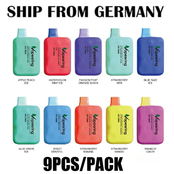 [Germany Shipping Pre-Order] 9pcs/pack Authentic Vapesring OS 7500 Disposable Kit 7500 Puffs