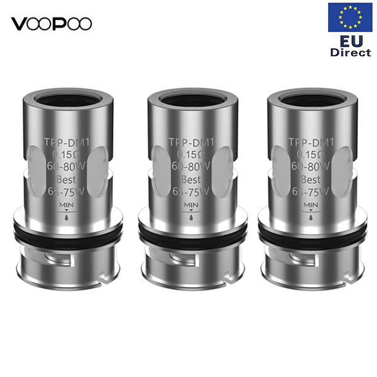 [EU]Authentic VOOPOO TPP-DM1 Mesh Coil 0.15ohm x 3