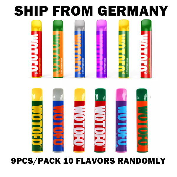 [Germany Ship in Next Week] 9pcs/pack Authentic Wotofo MINI+ Disposable Vape Pen Pod Kit 2.8ml 800 Puffs 500mAh