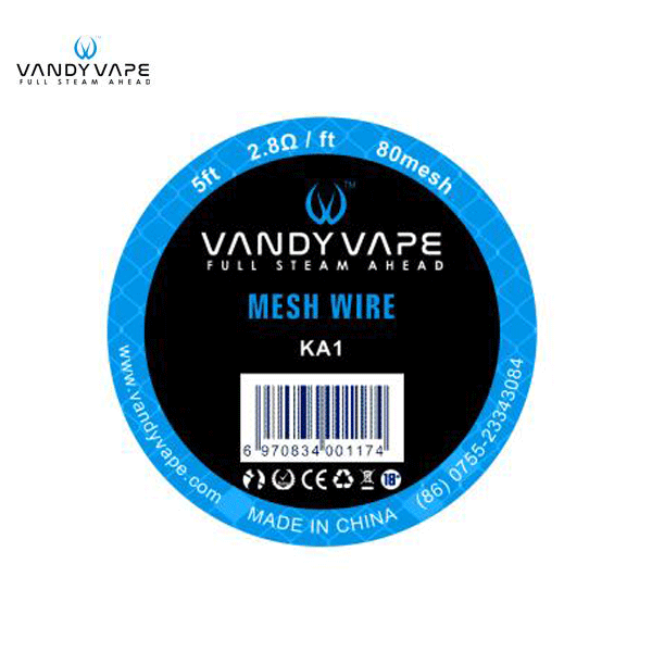 Authentic Vandyvape Kanthal KA1 Mesh Wire 80 mesh 2.8ohm 5Feet