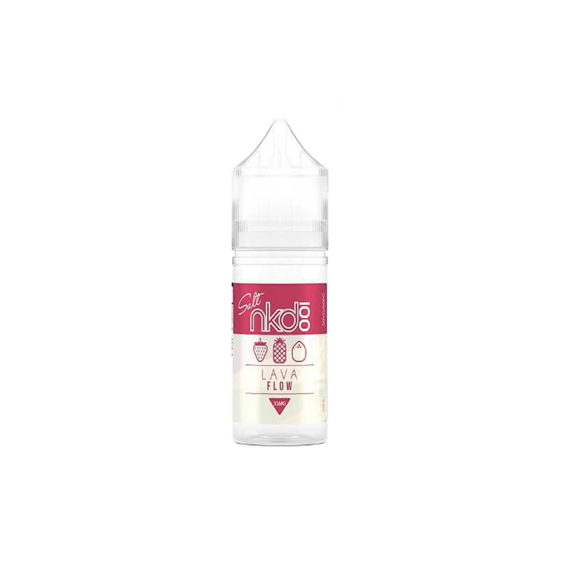 Authentic Nkd 100 Salt - Lava Flow E-juice 35mg 30ml - Strawberry Coconut Pineapple