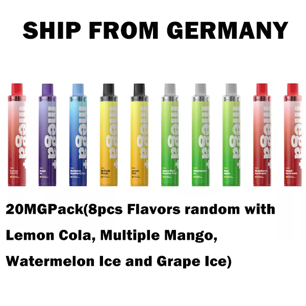 [Germany Ship in Next Week] 8pcs/pack Authentic Wotofo Mega+ Disposable Vape Pen Kit 2500 Puffs