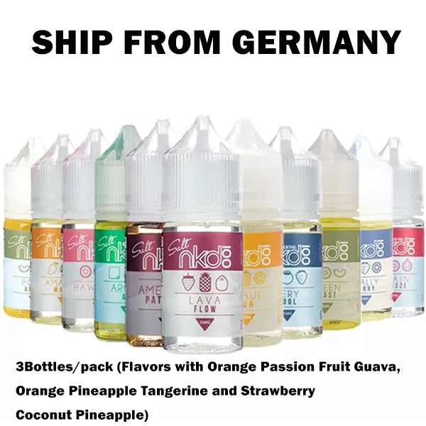 [Germany Ship in Next Week] 3Bottles/Pack Authentic Nkd 100 Salt E-juice 35mg 30ml