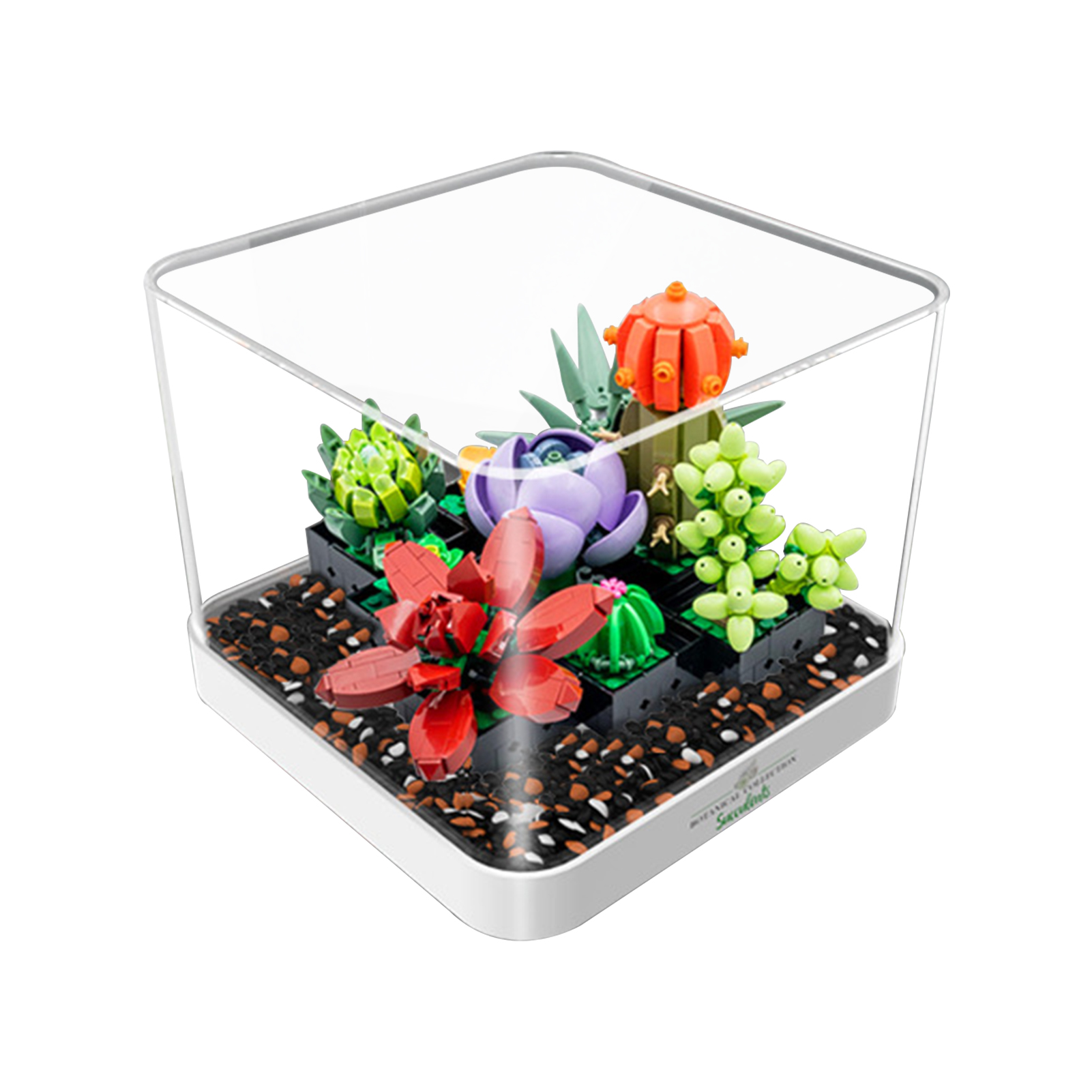 lgbricks :Display Case for LEGO Succulents 10309 Plant Decor