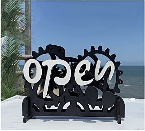 Manual Mechanical Gear Conversion Open And Closed Sign