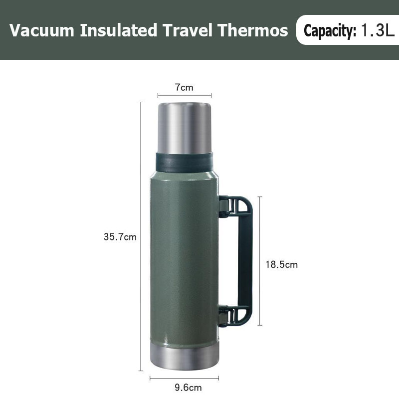 Portable outdoor ultra-light Thermos/ Stainless steel large capacity vacuum insulation Thermos 