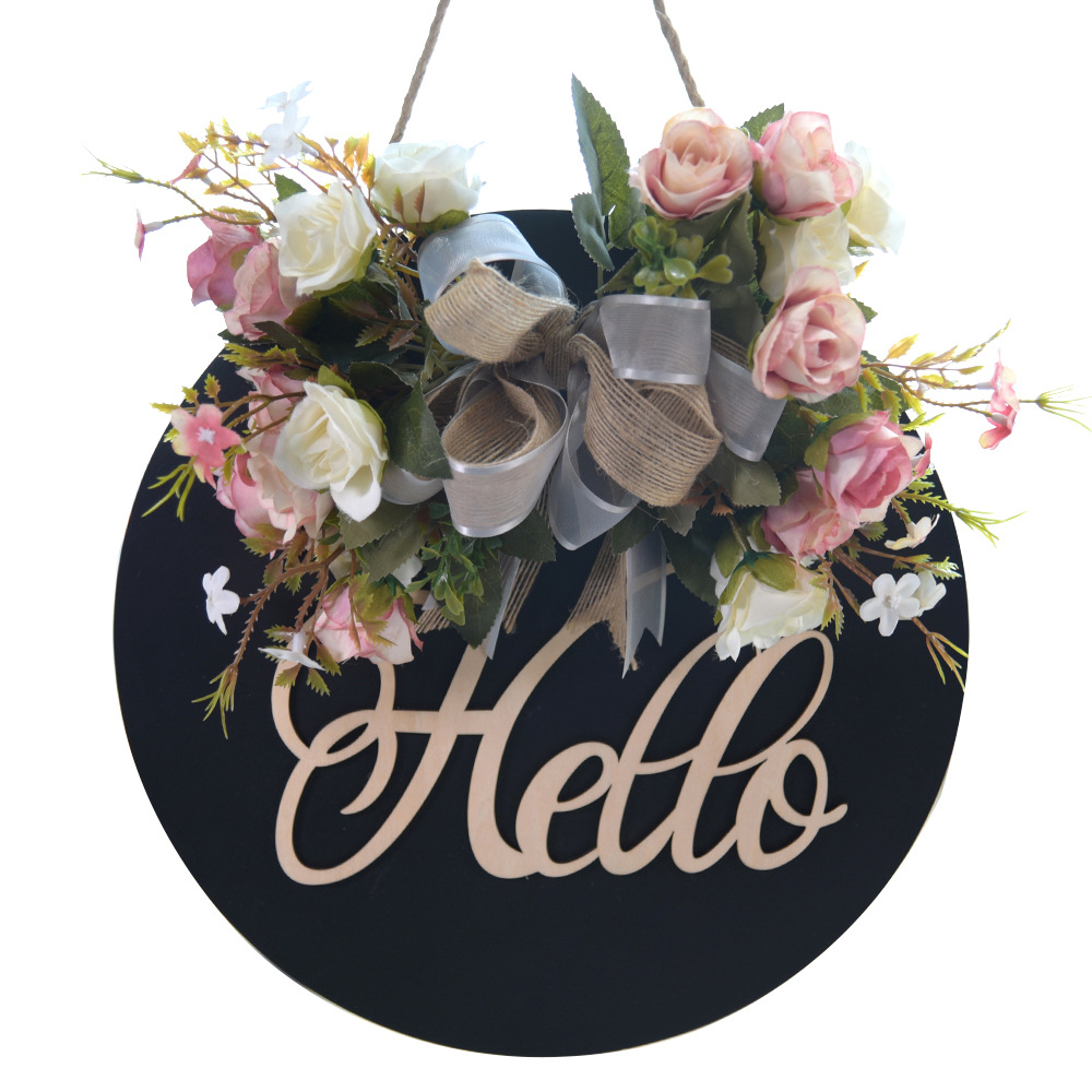 Artificial flower door decoration garland
