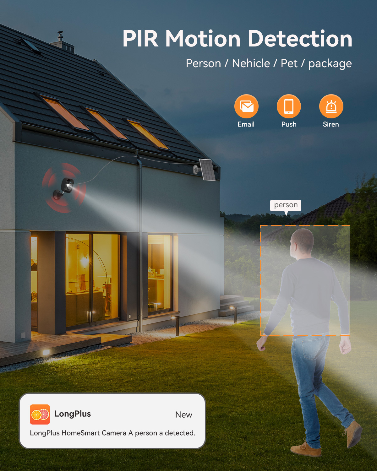 Waterproof Wireless Solar Cameras For Home Security | LongPlus®