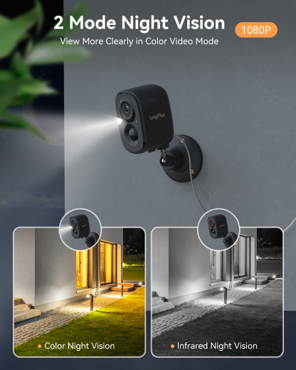 Waterproof Wireless Solar Cameras For Home Security | LongPlus®