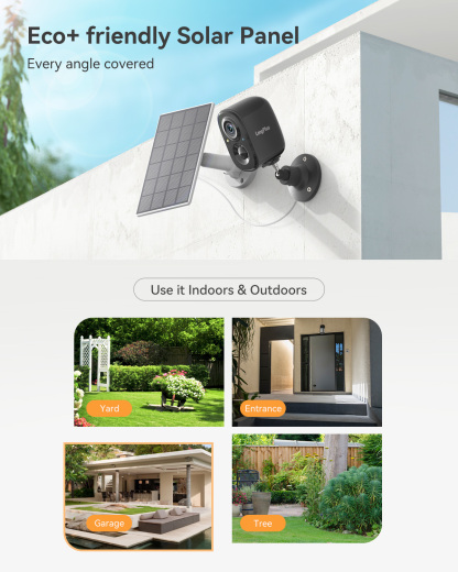 Waterproof Wireless Solar Cameras For Home Security | LongPlus®