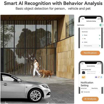 Get notified of motion detection from X82 cameras for home security in LongPlus app.