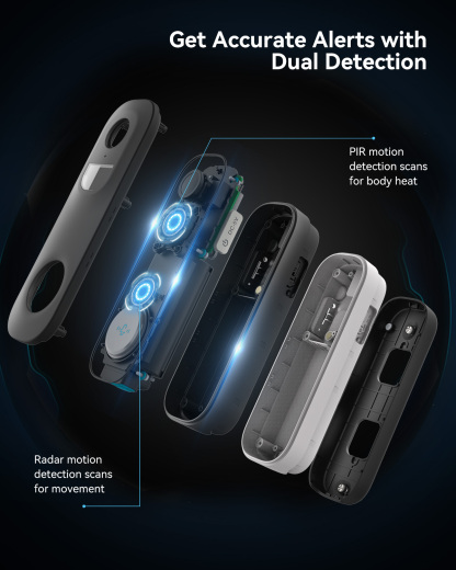 2K Wireless Video Doorbell With Chime For Home Security | LongPlus®