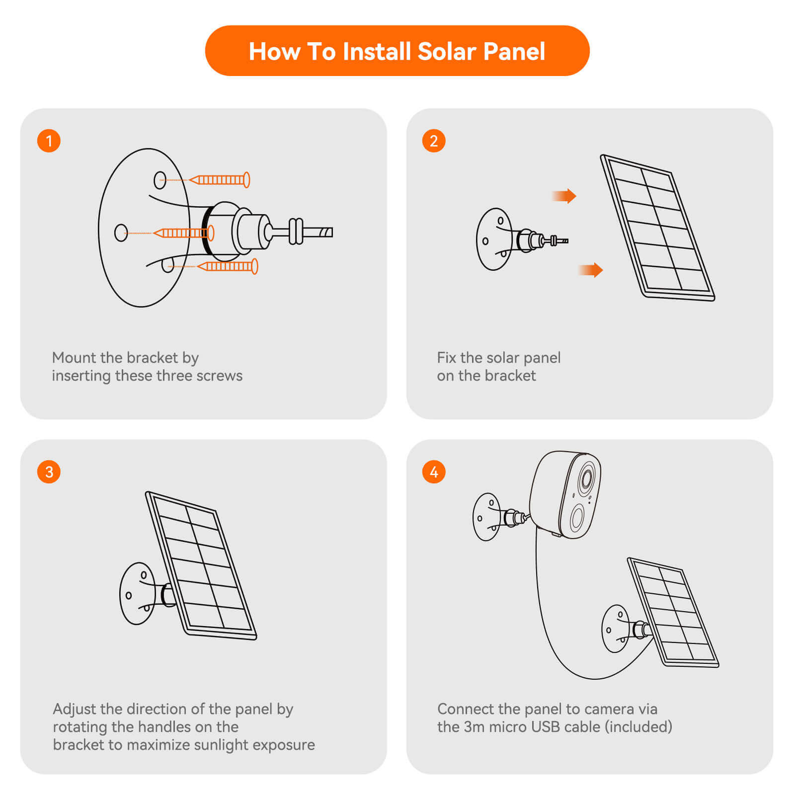 How to install LongPlus S10 Solar Panel