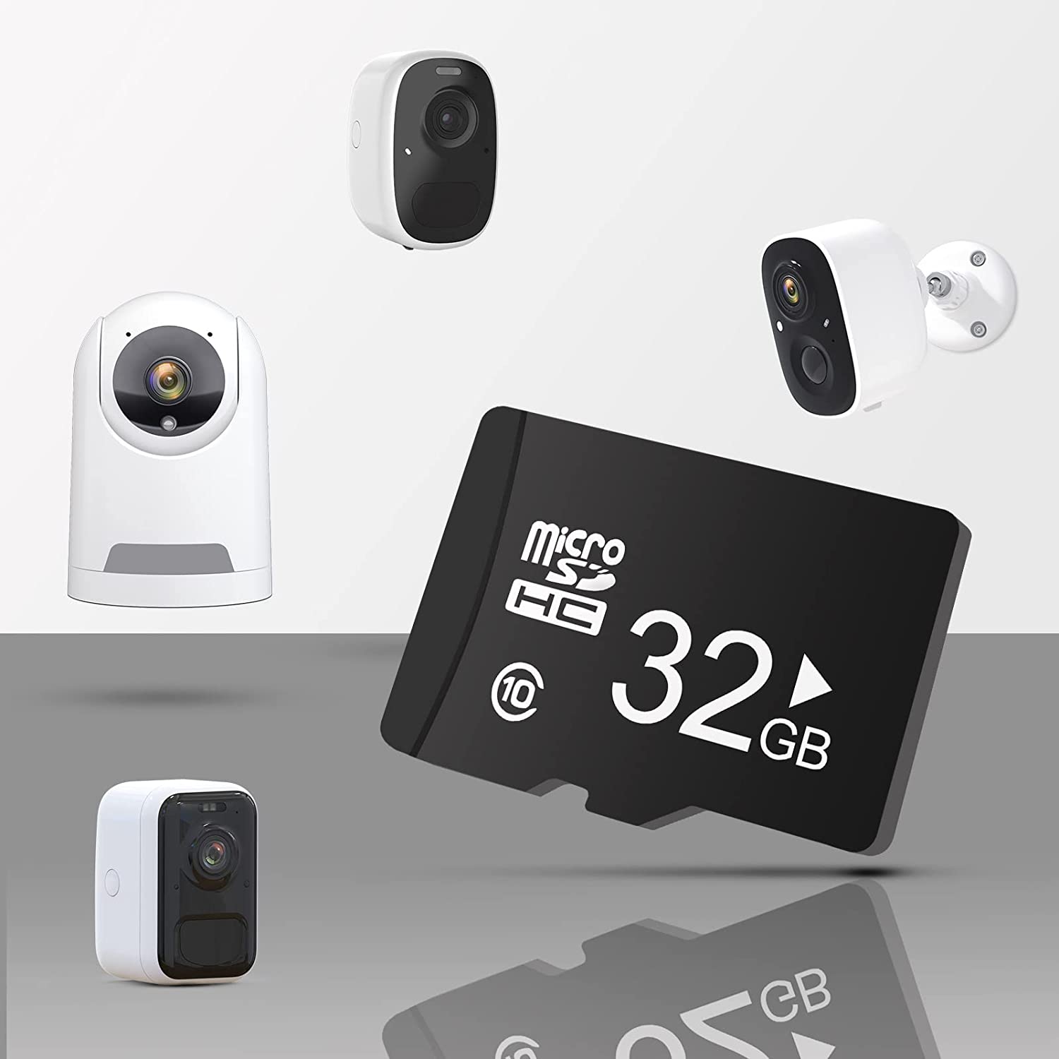 32GB/64GB/128GB Micro SD Card For Security Cameras LongPlus®