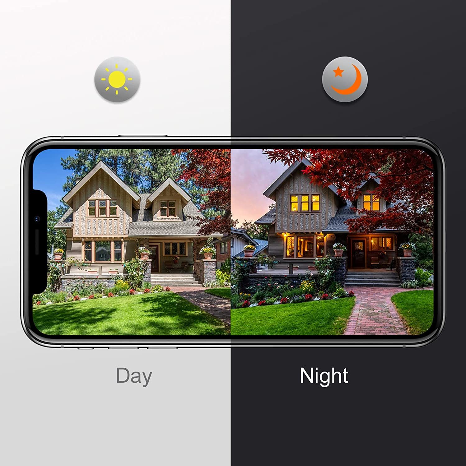 LongPlus X87 2K color night vision security camera protects your home day and night.