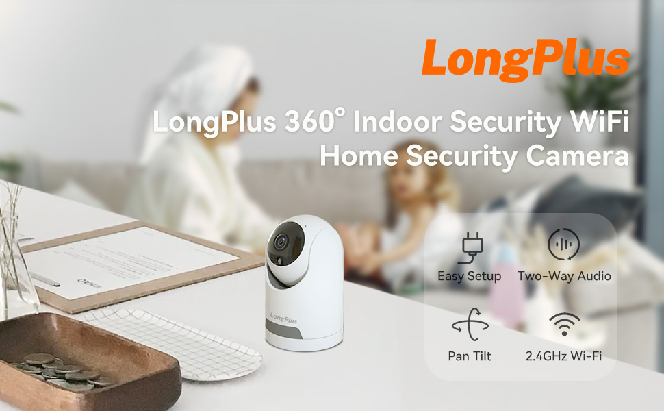 LongPlus X07 baby monitor indoor security camera