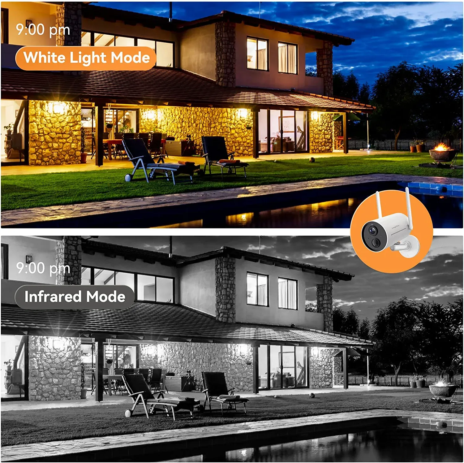 1080P Wireless Security Camera For Outdoor | LongPlus®