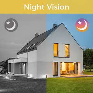 LongPlus X83 wireless cameras for home security with color night vision.