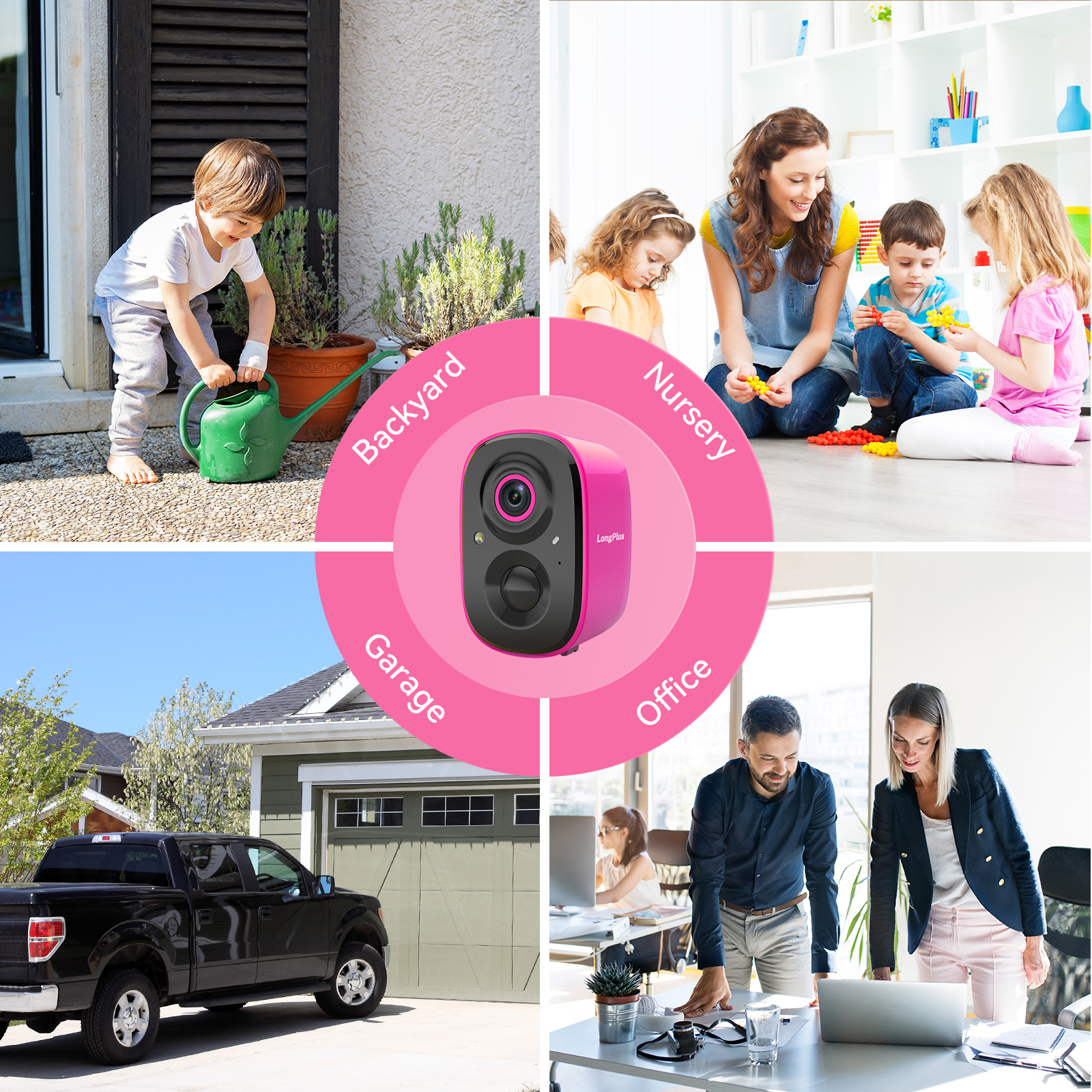 LongPlus X83 wireless cameras for home security-2